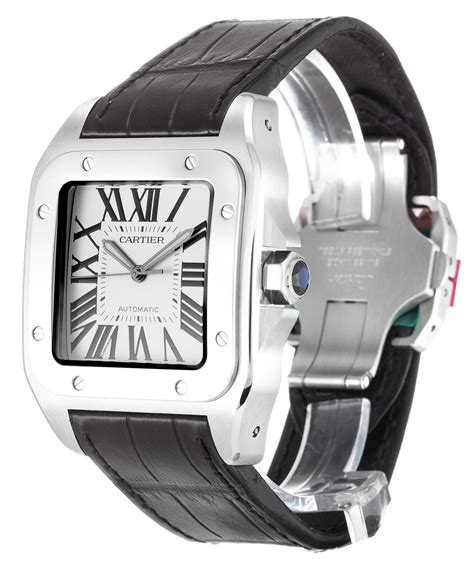 cartier santos 100 carbon replica|cartier santos 100 serial number.